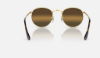 Ray-Ban RB3447 Round Metal 001/G5 Altin Rengi Güneş Gözlüğü arkadan görünüm