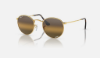 Ray-Ban RB3447 Round Metal 001/G5 Altin Rengi Güneş Gözlüğü